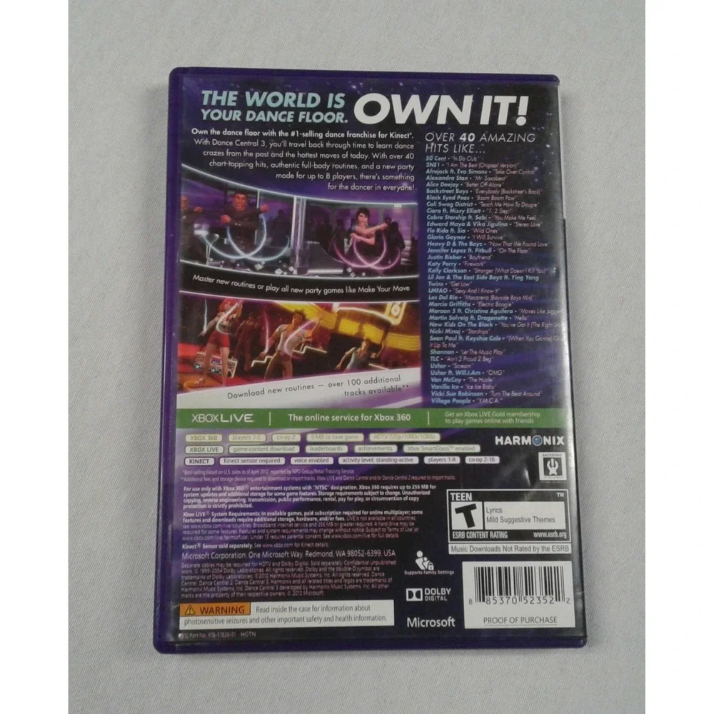 Dance Central 3 - Microsoft Xbox 360 Video Game